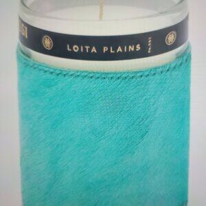 Thucassi Savanna Candle-Lolita Plains 8.5 oz. Turquoise hide.